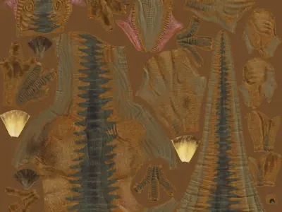 small dinosaur  Low-poly 3D model