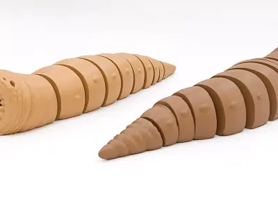 Sandworm Flexi Toy 3D print model