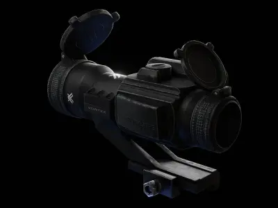 StrikeFire II Red Dot Rifle Optic Low-poly 3D model