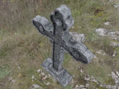 Graveyard Cross 3D model