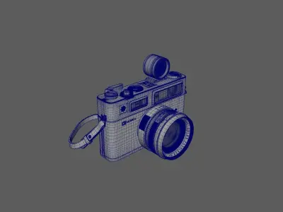 yashica 35 old camera classic camera leica 3D model