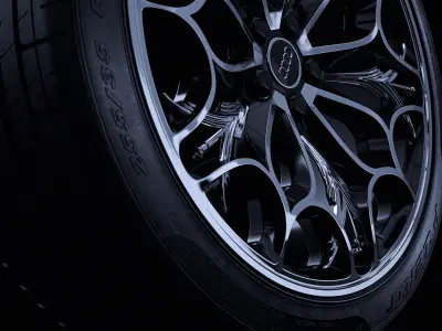 Audi R8 Rim Final Fantasy XV Edition Real World Size 3D model