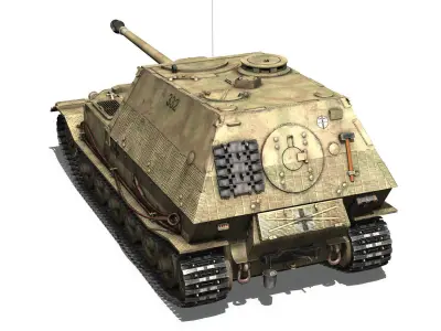 Elefant Tank destroyer - Tiger P - 332 3D model