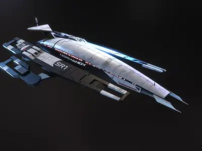 SR1 Normandy Mass Effect 3D model