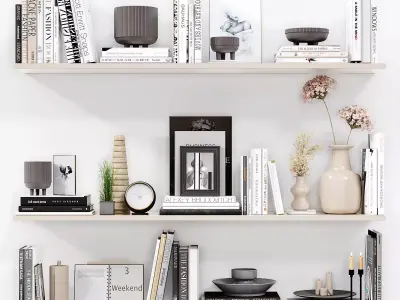 Book Decor Set 3D model