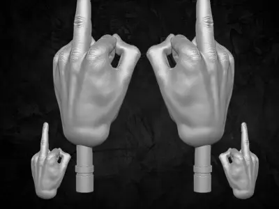 Hand Collection 3D printable files for Action Figures 3D print model