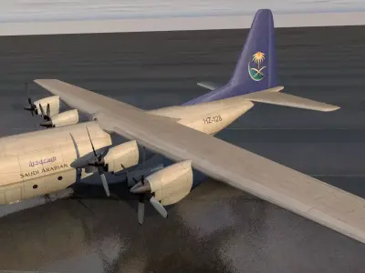Lockheed H-100 Hercules 3D model