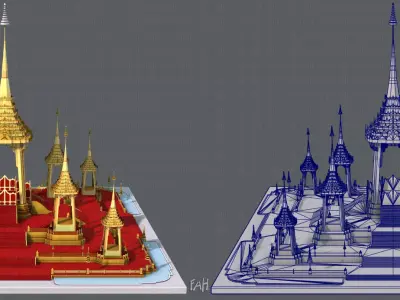 Merumas Pagoda 3D model