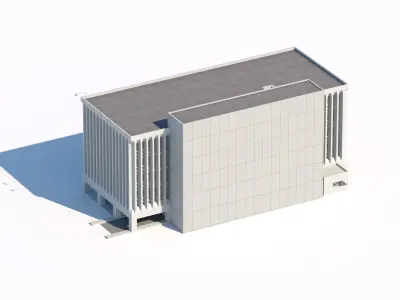 Modern Office Building Exterior 3D model