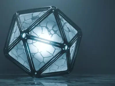 Futuristic Sci-Fi Icosahedron Core 3D model