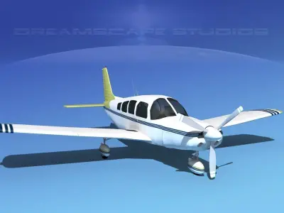 Piper Cherokee Six 260 V08 3D model