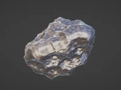 Moon rock meteorite Free 3D print model