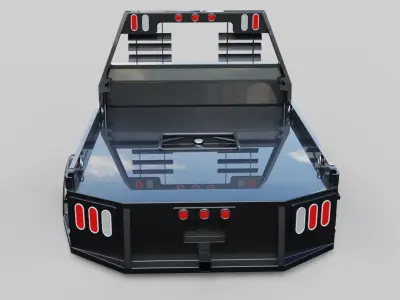 BrandFord Flatbed Hauler Low-poly 3D model