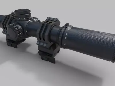 CQBSS sight Low-poly 3D model