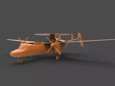 E-2 Hawkeye 3D print model