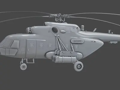 Helicopter Mi-8 AMTSH 3D model