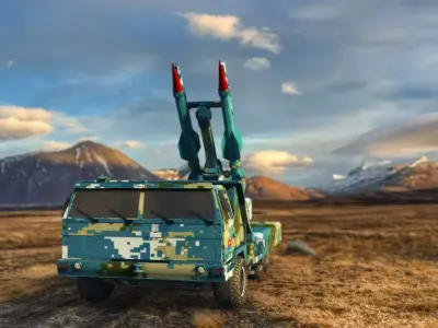 Red flag 12 anti-aircraft missile red flag missiles 3D model