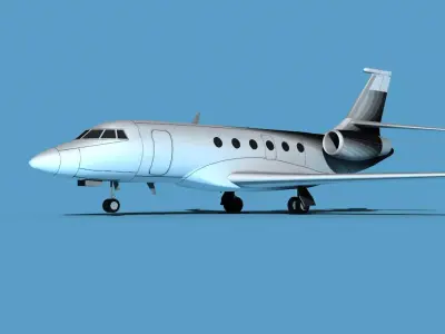 Dassault Falcon 2000 V04 3D model