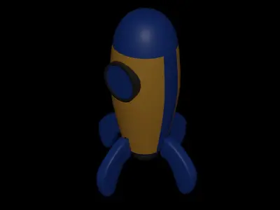 ROKET toy rocket 3D model