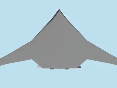 Blended Wing Body Aircraft 3D print model