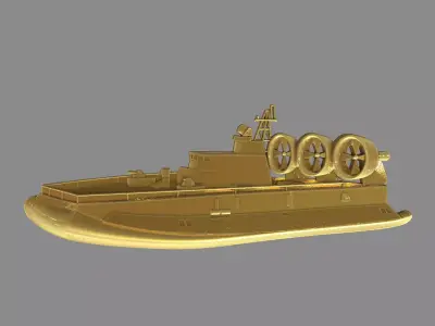 Military boat 3D print model