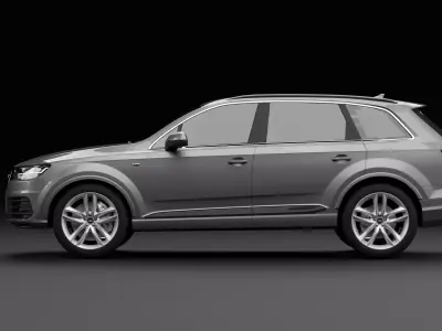 Audi Q7 Tfsi e Grey Medium 3D model