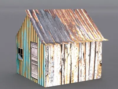 Global Village assets  Low-poly 3D model