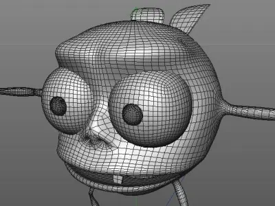 Cartoon fly 3D model