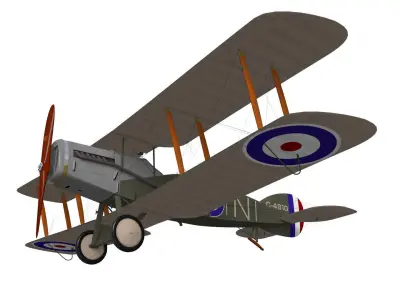 bristol f2b fighter 3D model