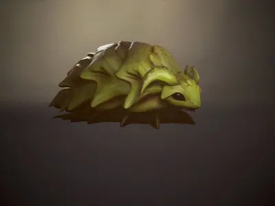 Fantasy beetle - Game Ready Low-poly 3D model Low-poly 3D model