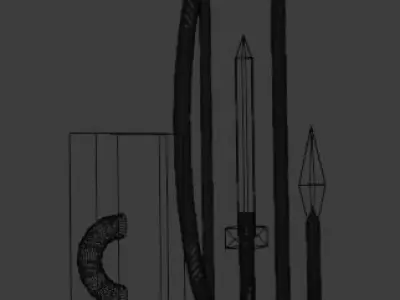 Medieval weapons Free low-poly 3D model