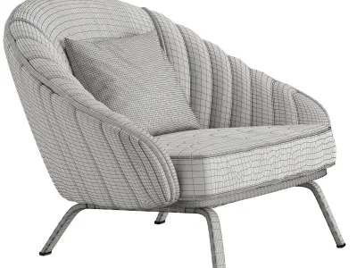 ARMCHAIR WHITNEY 3D model