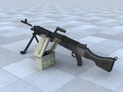 M240 Machine Gun 3D model