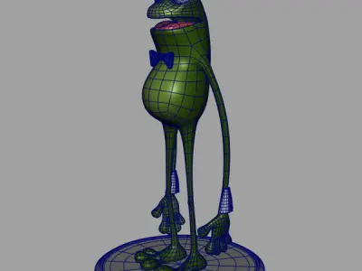 Frog Cartoon 3D model