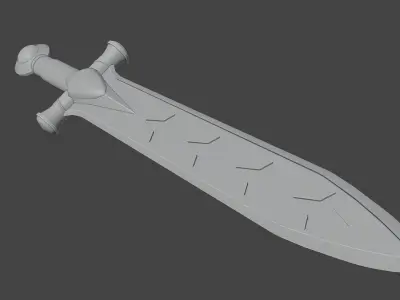 Star Sword Free low-poly 3D model