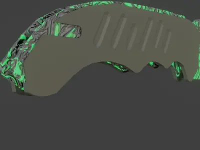 Flip knife Low-poly 3D model