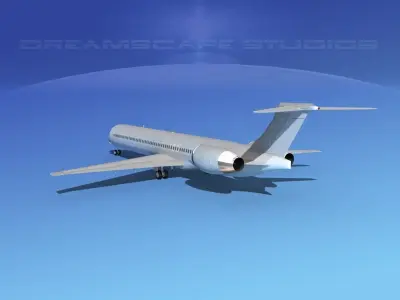 McDonnell Douglas MD-90 Bare Metal 3D model