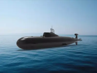 Shchuka-class submarine 3D model