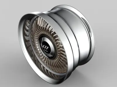 Work Carving 40 custom wheel 3D model