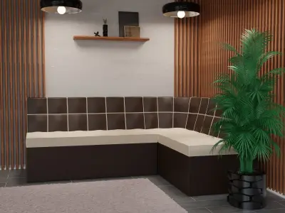 Interior corner for product commercial use - Couch Free 3D model