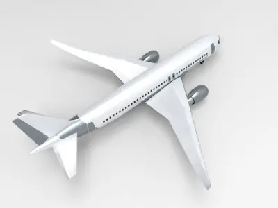 Airbus A320 Low-poly 3D model