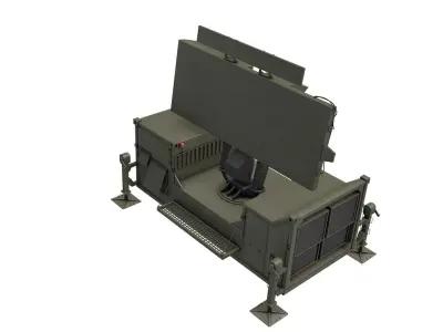 Thales Ground Master 400 Radar 3D model