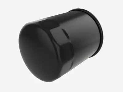 Oil filter 3D model