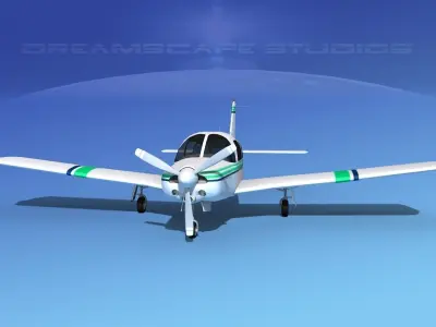 Piper Turbo Arrow 240 V03 3D model
