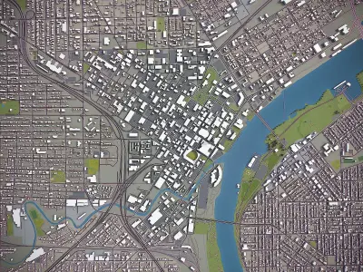 Toledo Low-poly 3D model