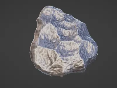 Moon rock meteorite Free 3D print model