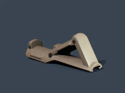 Angled Forp Grip Low-poly 3D model