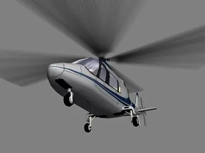 Agusta Helicopter V3 Low-poly 3D model
