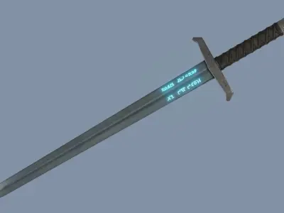 Excalibur Sword from Legend of King Arthur Free 3D model