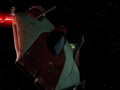 A-Wing Starfighter Free low-poly 3D model